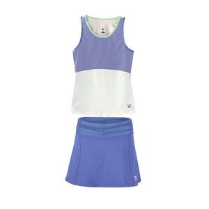 Fila Colourful Play Tennis Skort and Matching Top Size Medium - Like New!